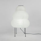 Gifu | Rice Paper Table Lamp, Japanese Paper Lantern Lamp, Handmade Japandi Bedside and Desk Lamp
