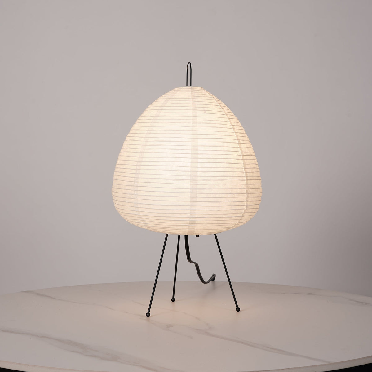 Gifu | Rice Paper Table Lamp, Japanese Paper Lantern Lamp, Handmade Japandi Bedside and Desk Lamp