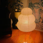 Gifu | Rice Paper Table Lamp, Japanese Paper Lantern Lamp, Handmade Japandi Bedside and Desk Lamp