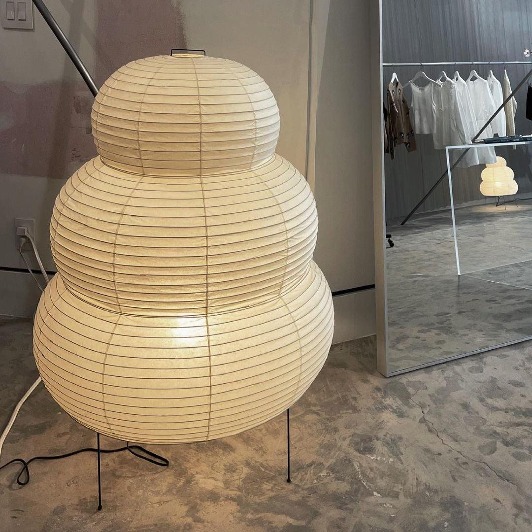 Gifu | Rice Paper Table Lamp, Japanese Paper Lantern Lamp, Handmade Japandi Bedside and Desk Lamp