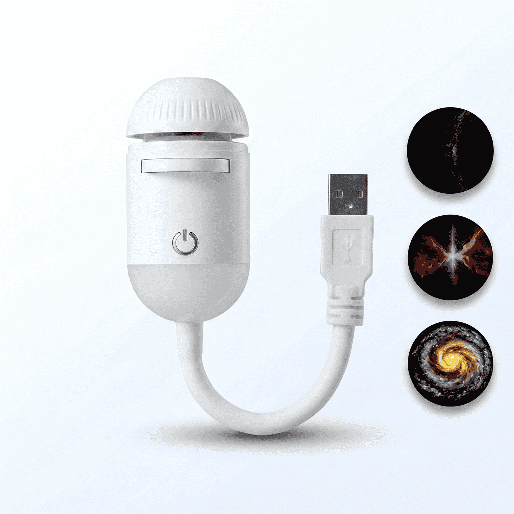 Orbit | Star Projector Night Light, Galaxy Projector for Bedroom Ceiling, USB Space Lamp for Kids
