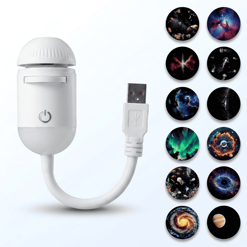 Orbit | Star Projector Night Light, Galaxy Projector for Bedroom Ceiling, USB Space Lamp for Kids