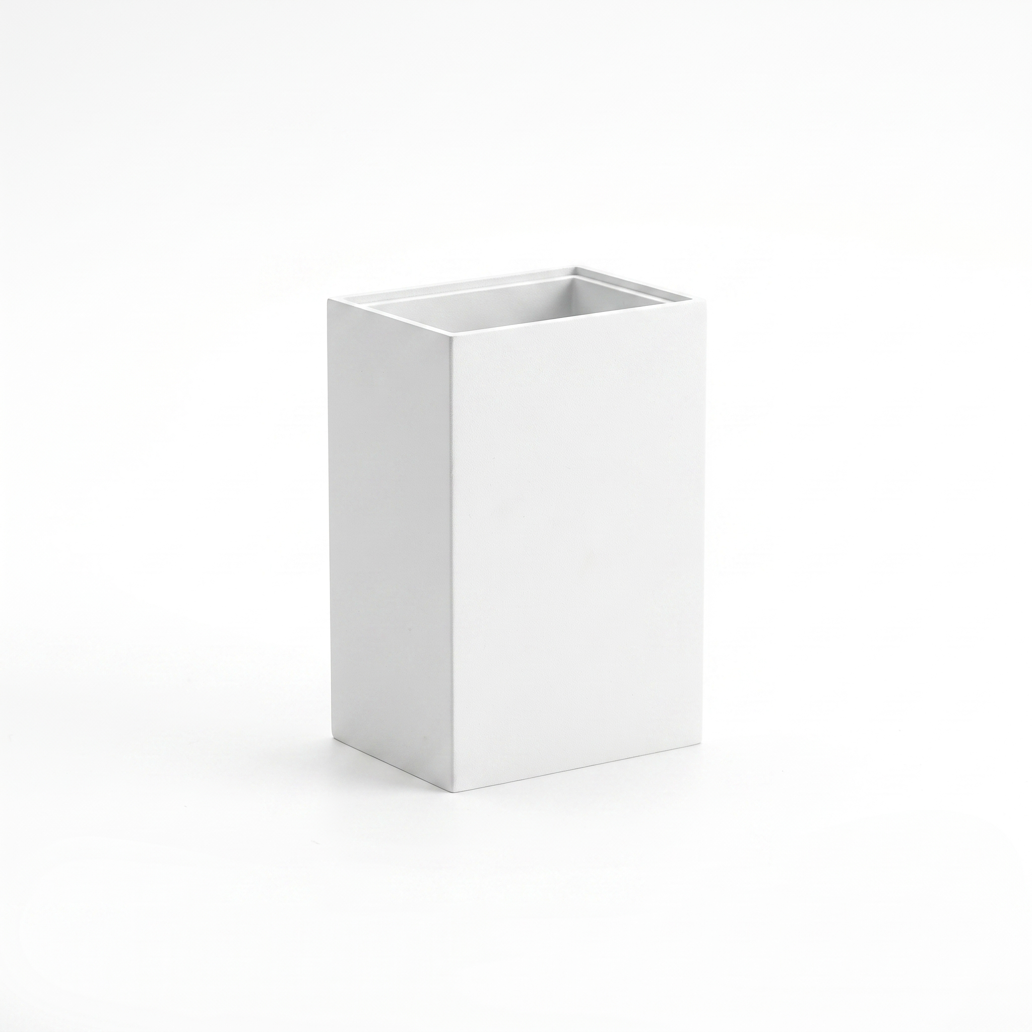 Beacon outdoor wall light in white, on a white background