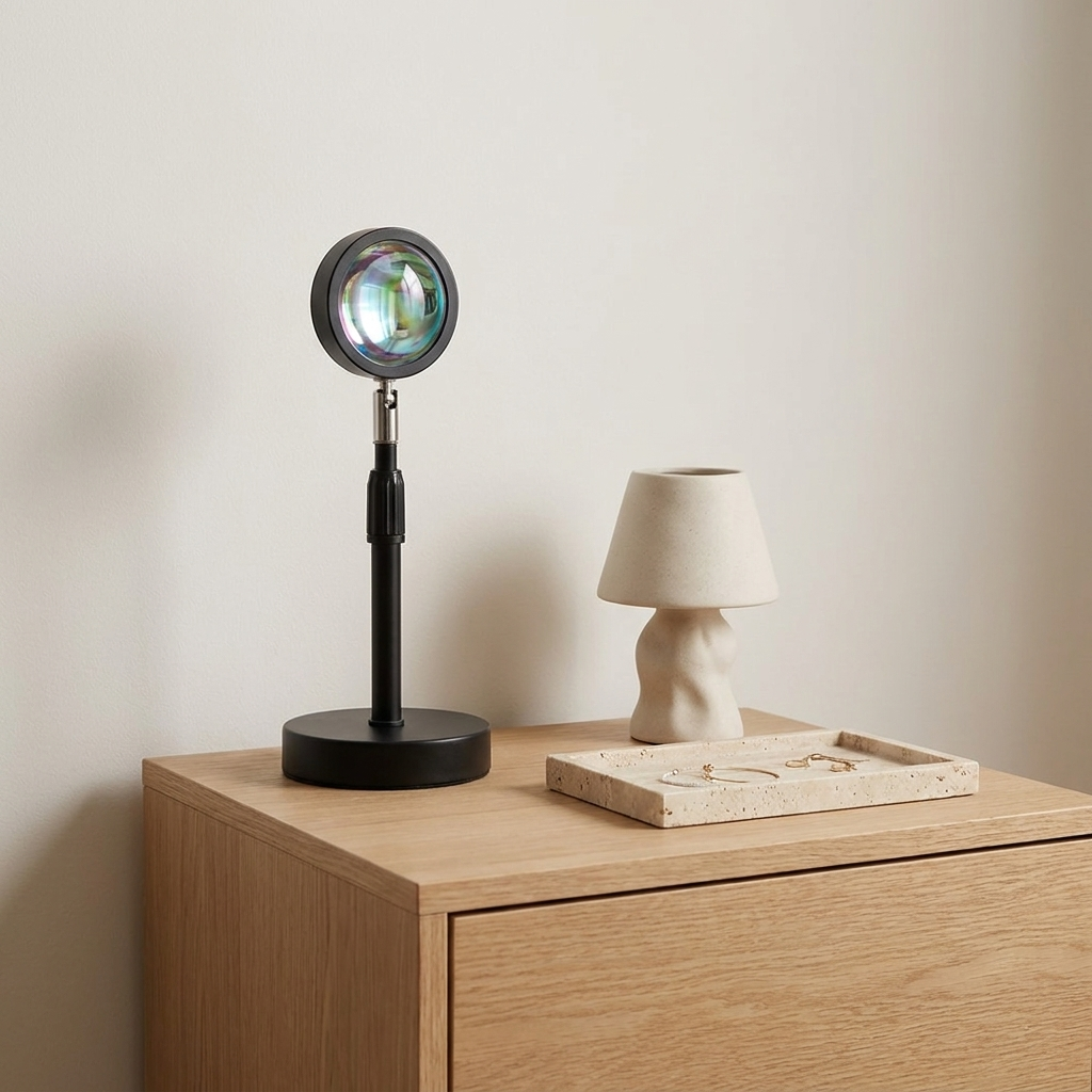 Ember | Sunset Projection Lamp, USB LED Sunset Light with 16 Colors, Aesthetic Mood Lighting for Bedroom