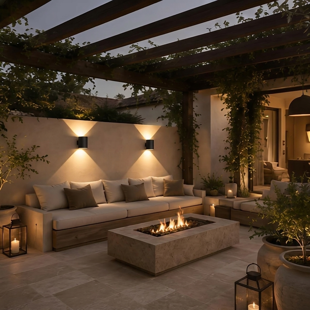 Beacon | Waterproof LED Outdoor Wall Light in Cast Aluminium for Gardens, Balconies and Driveways
