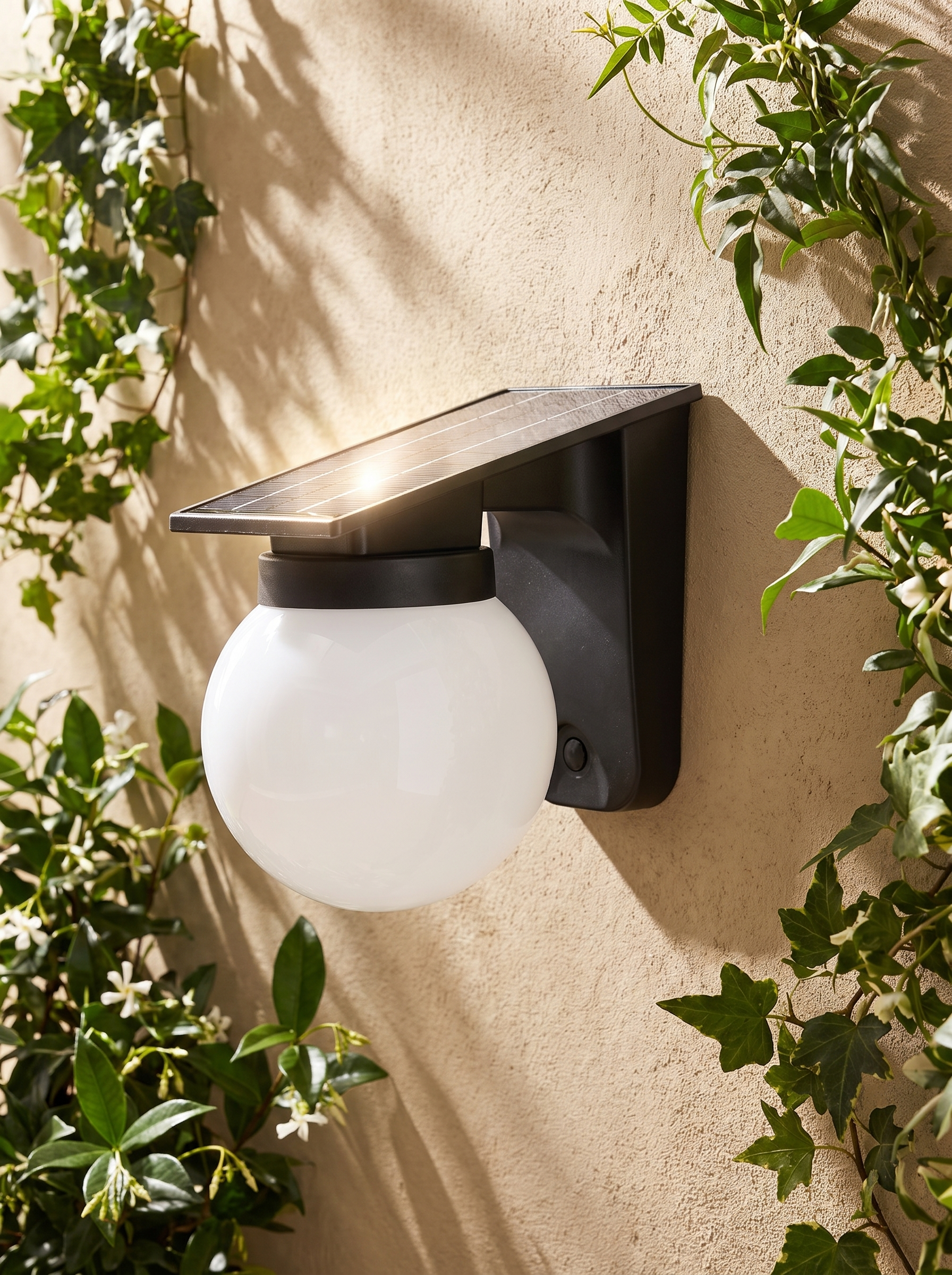 Solar Globe Wall Light Powered by the sun