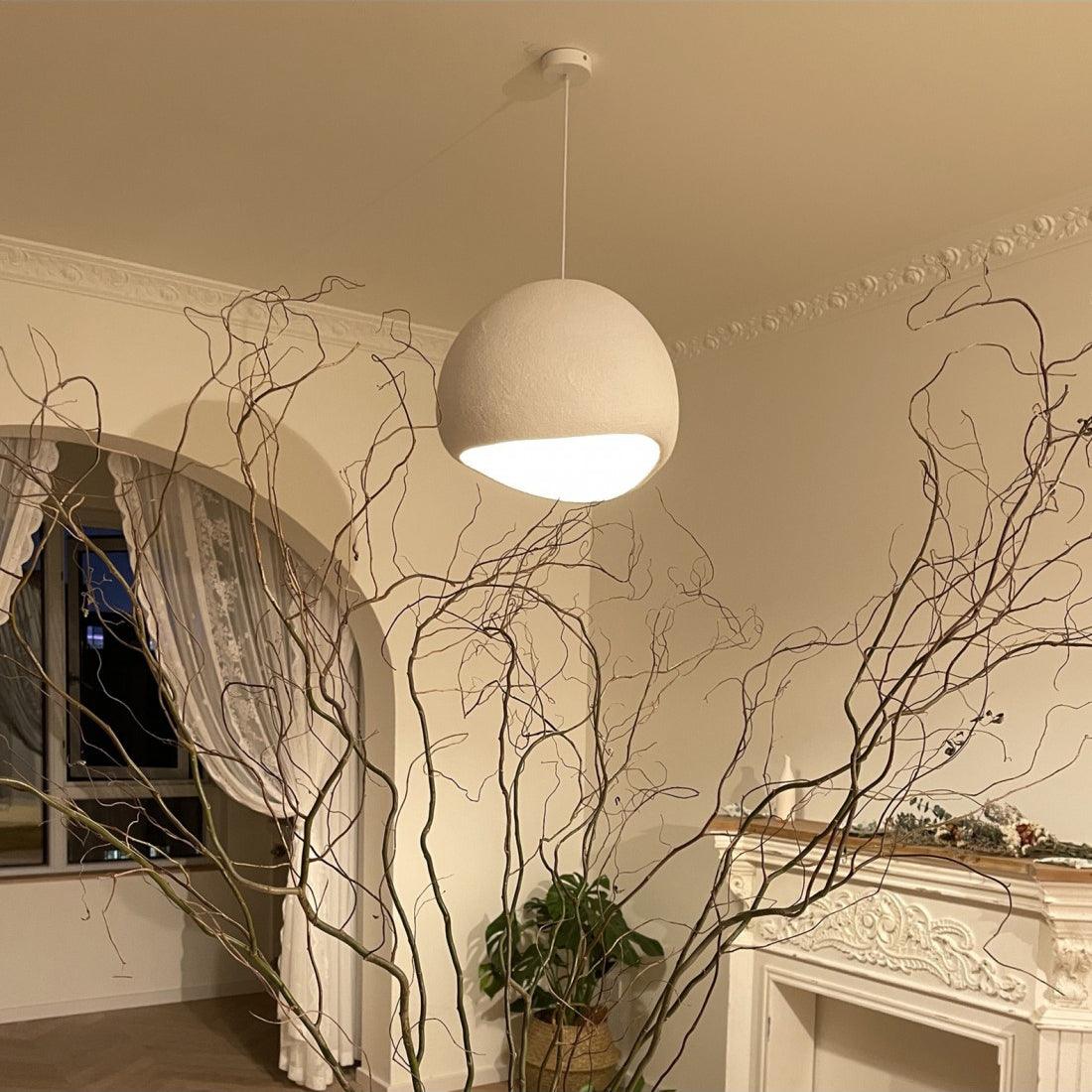 Nubia | Cloud Pendant Light, Sculptural Sphere Chandelier, Organic Hanging Lamp for Bedroom and Living Room