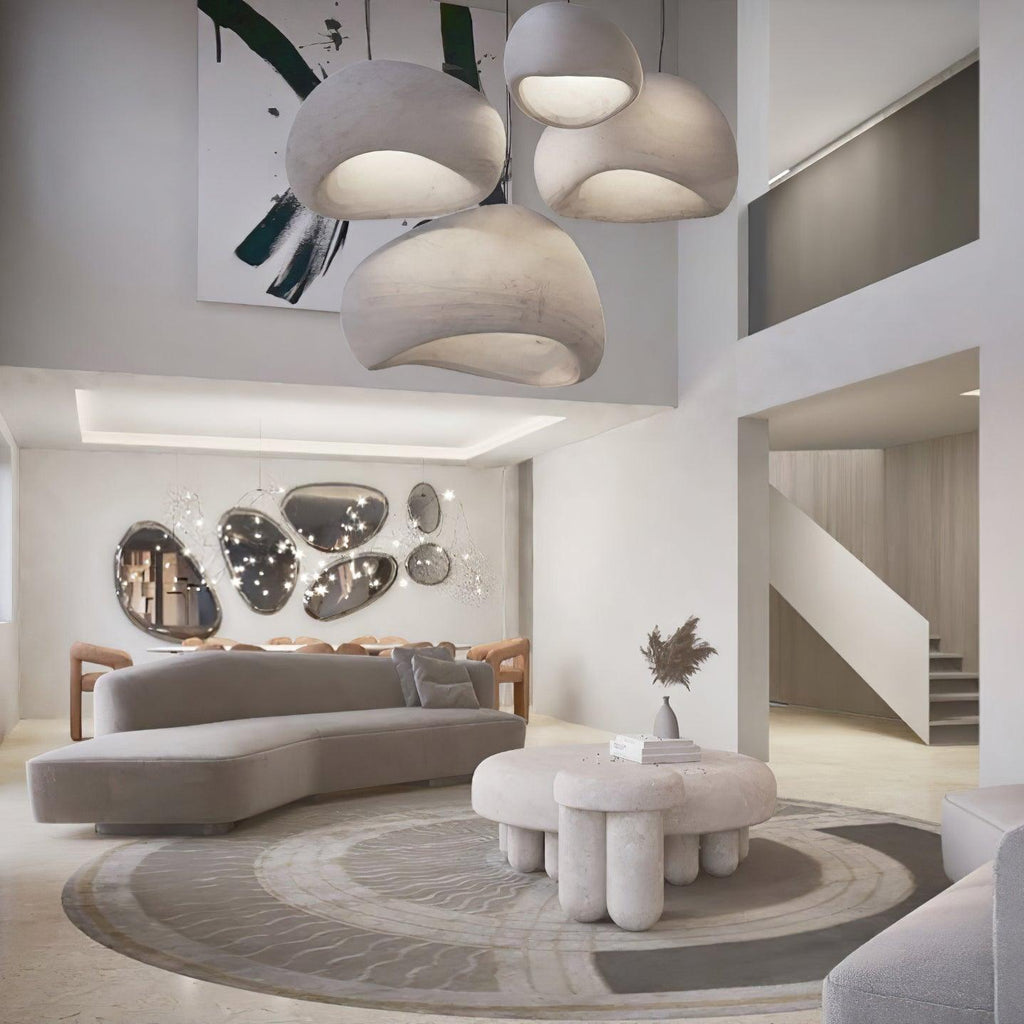 Nubia | Cloud Pendant Light, Sculptural Sphere Chandelier, Organic Hanging Lamp for Bedroom and Living Room