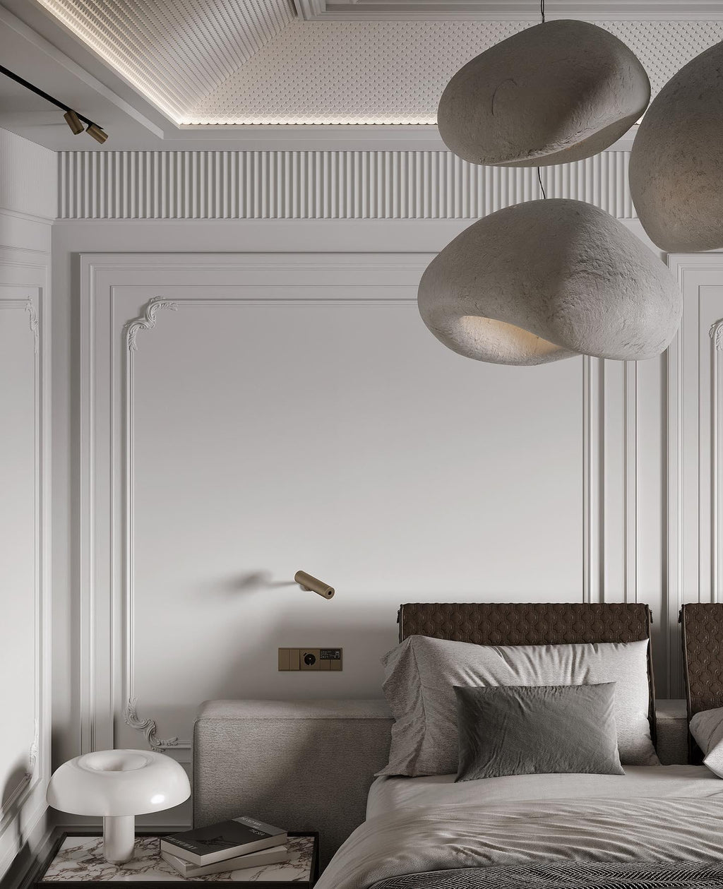 Nubia | Cloud Pendant Light, Sculptural Sphere Chandelier, Organic Hanging Lamp for Bedroom and Living Room