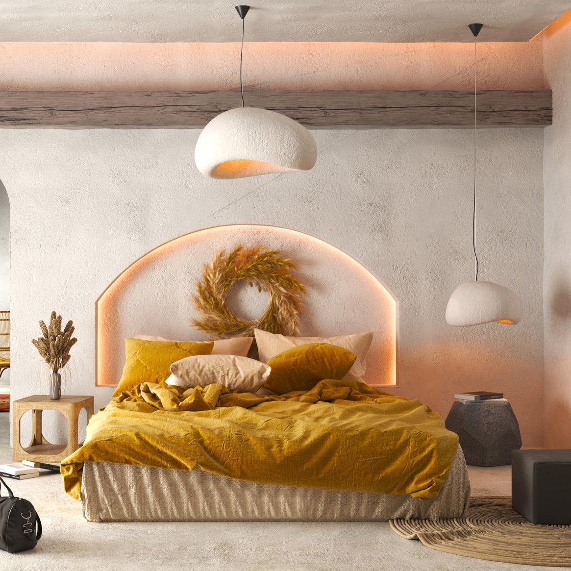 Nubia | Cloud Pendant Light, Sculptural Sphere Chandelier, Organic Hanging Lamp for Bedroom and Living Room
