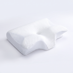 Luxzell Contour cervical memory foam pillow in white