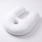 Noa U shaped side sleeper pillow with ear hole