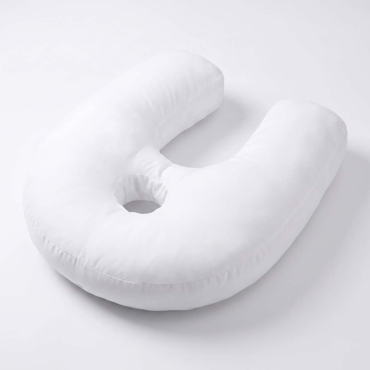 Noa U shaped side sleeper pillow with ear hole