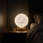 Stellora | Crystal Night Light, Rechargeable Touch Lamp, Moon and Star LED Bedside Table Lamp, Gift