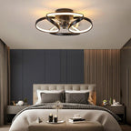 Bloom | Flower Ceiling Fan with Light and Remote, Flush Mount Dimmable LED Fan for Bedroom