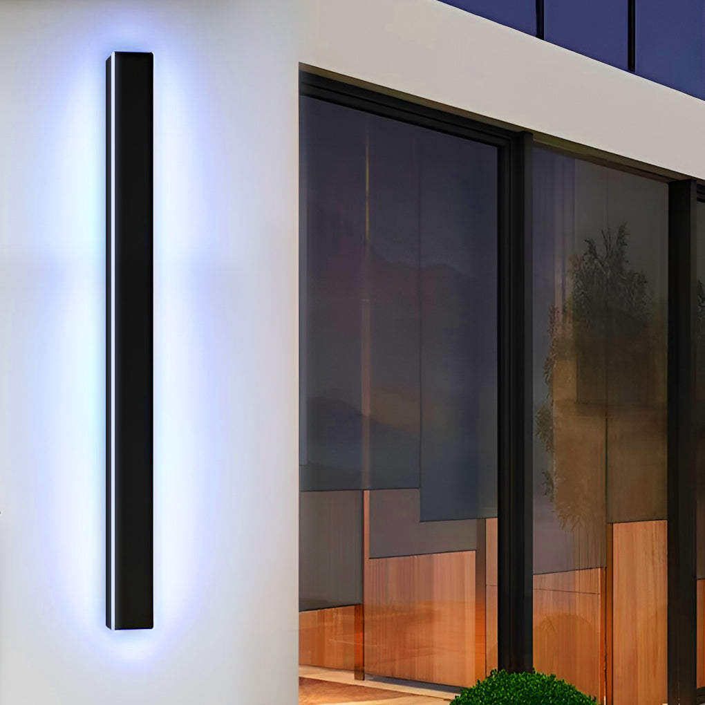 Linear | LED Outdoor Strip Wall Light, Long Black Exterior Wall Lamp, IP65 Waterproof Porch Light