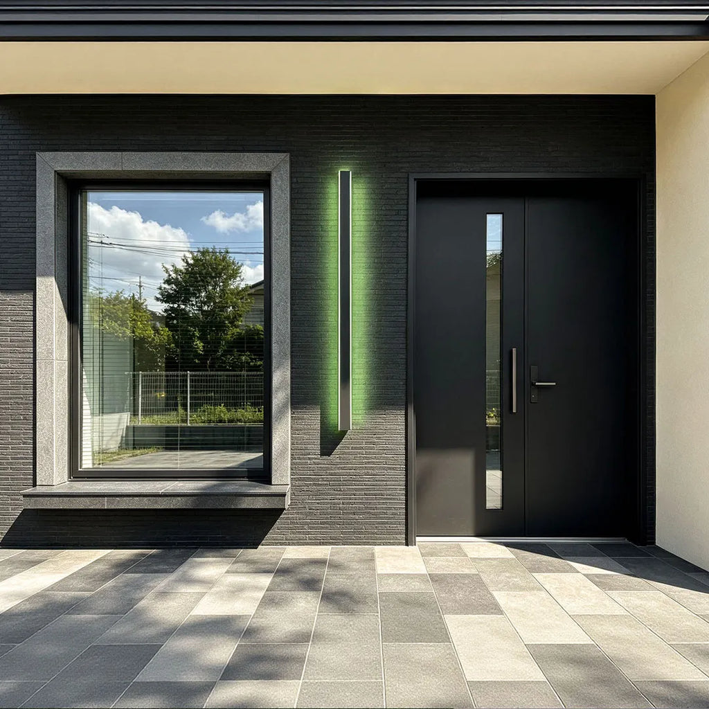 Linear | LED Outdoor Strip Wall Light, Long Black Exterior Wall Lamp, IP65 Waterproof Porch Light