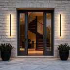 Linear | LED Outdoor Strip Wall Light, Long Black Exterior Wall Lamp, IP65 Waterproof Porch Light