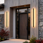 Linear | LED Outdoor Strip Wall Light, Long Black Exterior Wall Lamp, IP65 Waterproof Porch Light