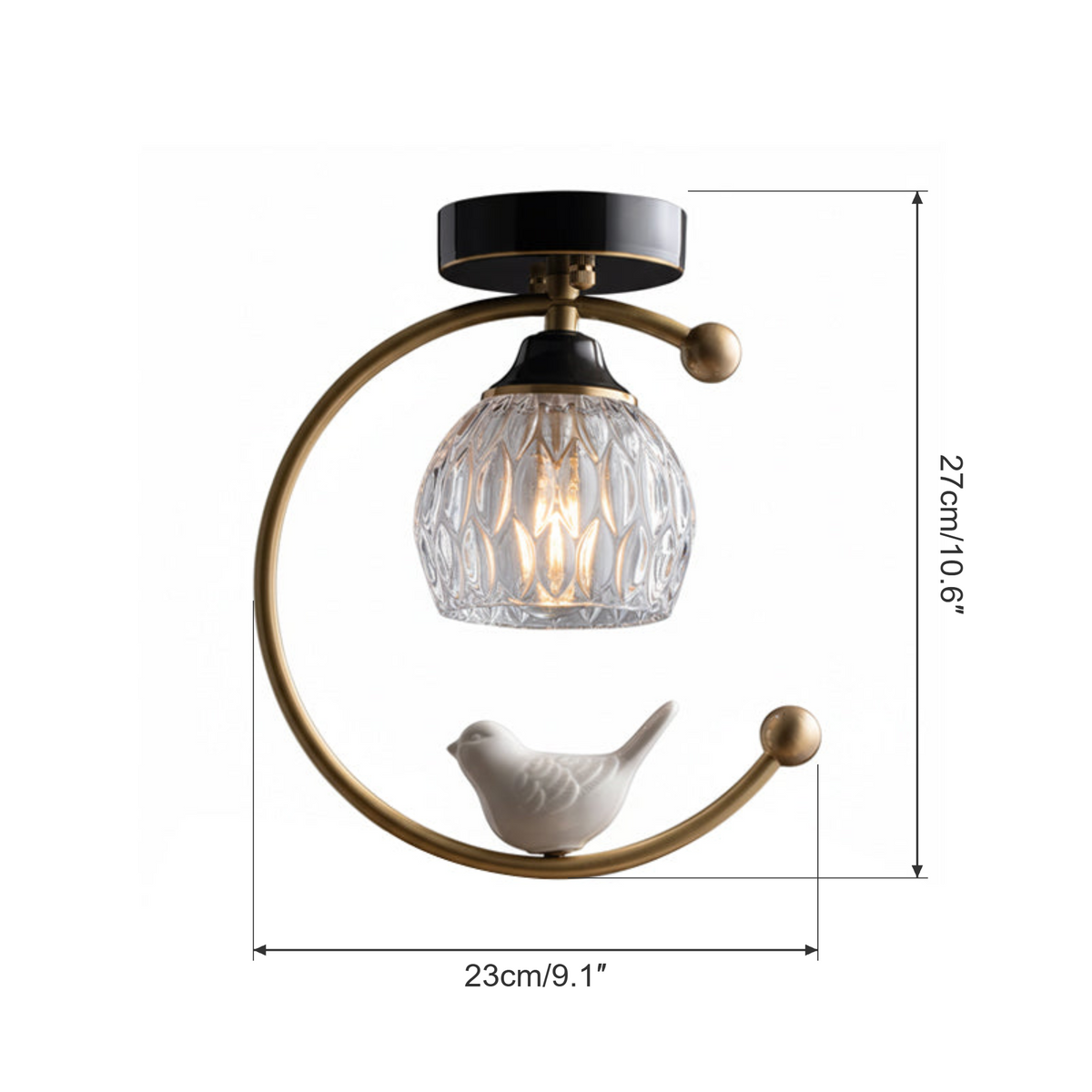 Perch ceiling light dimensions