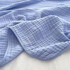 Kaia | Lightweight Cotton Muslin Throw Blanket | Hypoallergenic for Sensitive Skin