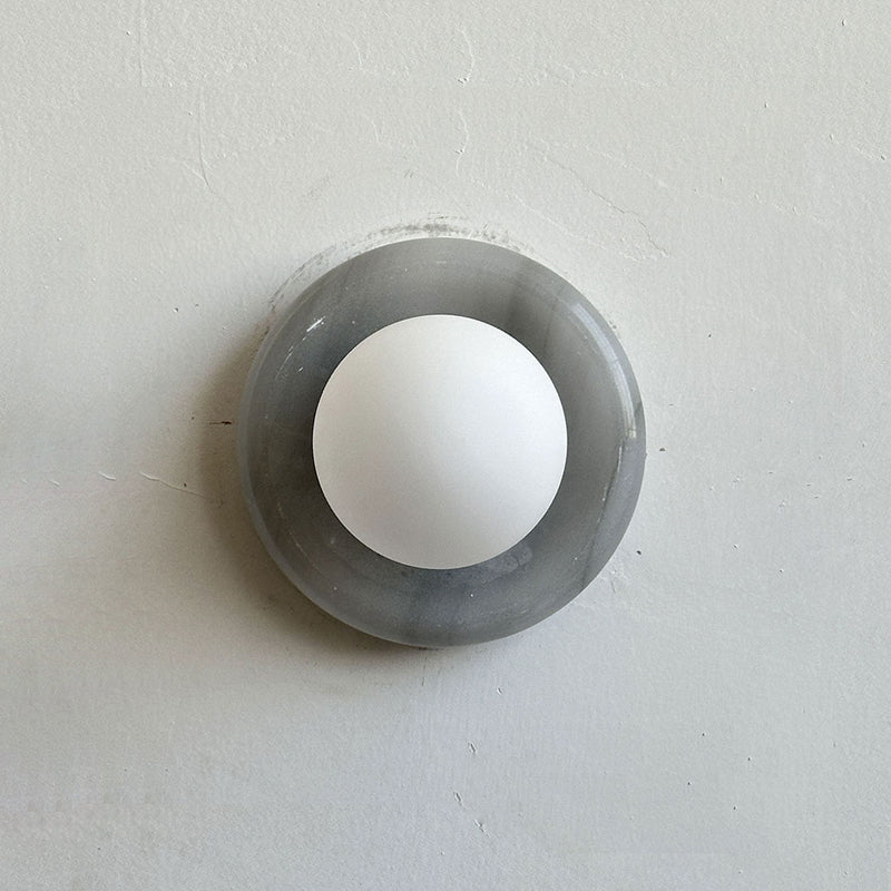 Orla | Onyx Wall Sconce, Natural Stone Globe Wall Light
