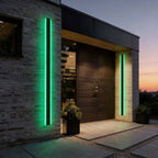 Gate | Linear LED Outdoor Wall Light, Long Black Exterior Wall Lamp, Waterproof Porch Strip Light