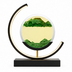 Dune | Rotating Sand Art Table Lamp, Moving Sand Picture Night Light, Dimmable LED Bedside Lamp