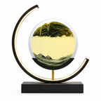 Dune | Rotating Sand Art Table Lamp, Moving Sand Picture Night Light, Dimmable LED Bedside Lamp