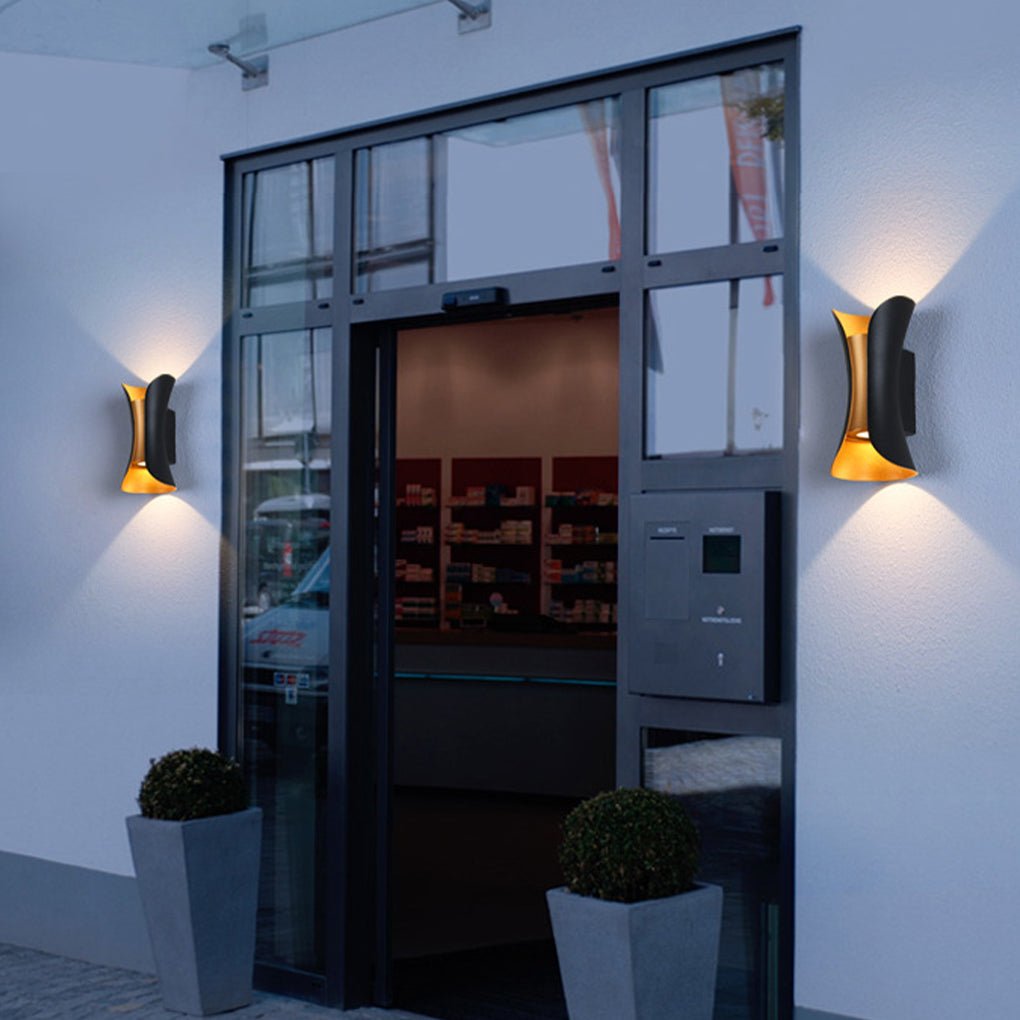 Arc Up Down Outdoor Wall Light