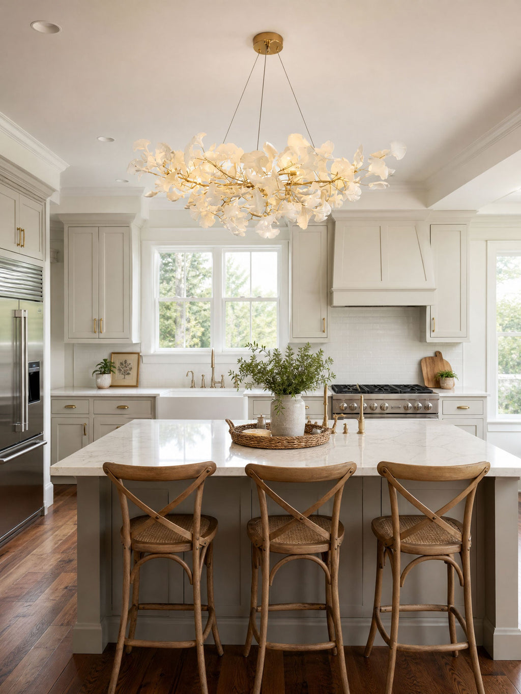 Horizon Bloom Ginkgo Chandelier