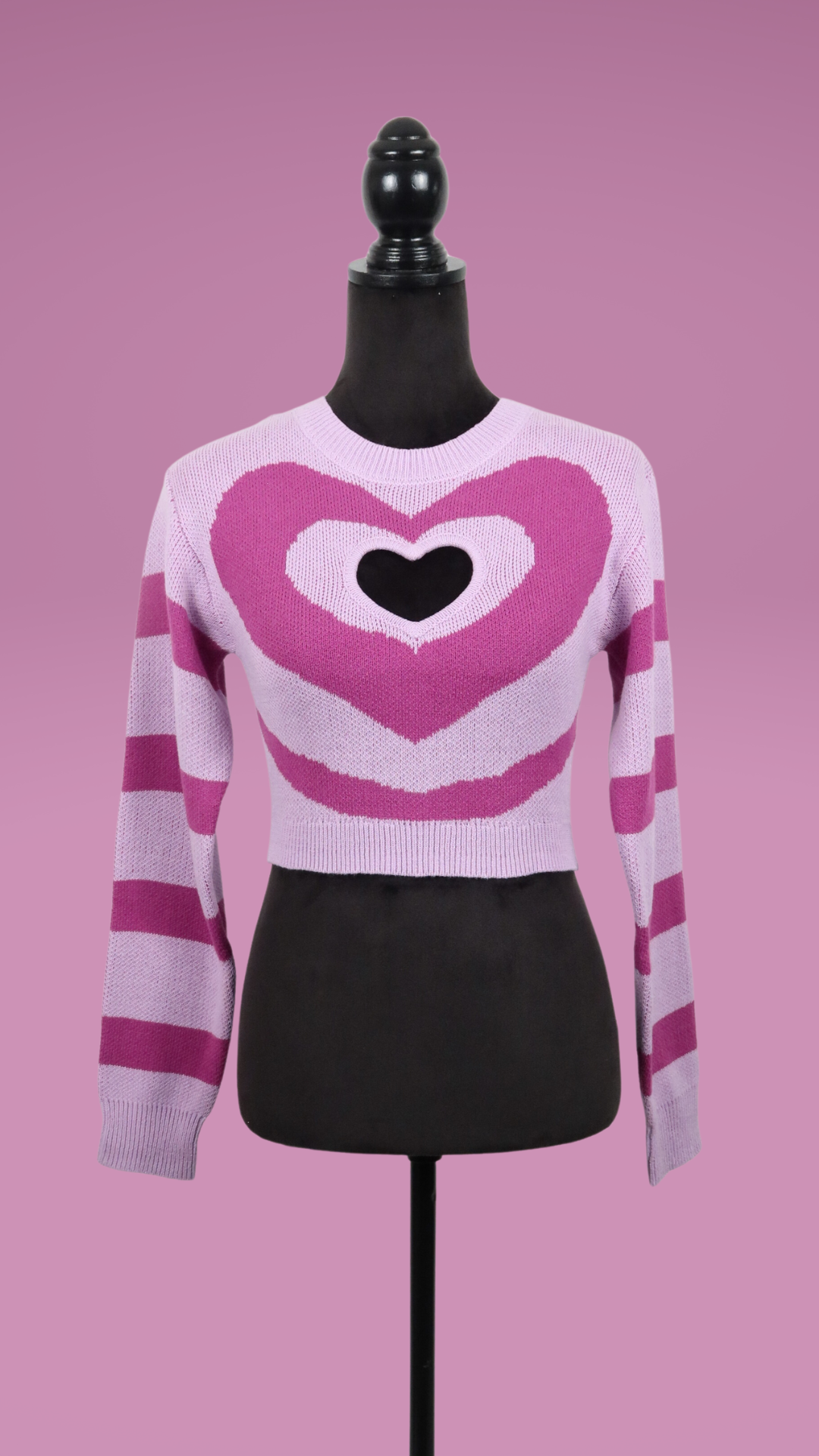 Heart Knitted Sweater Top